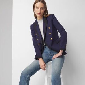 White House Black Market Colorblocked Studio Blazer